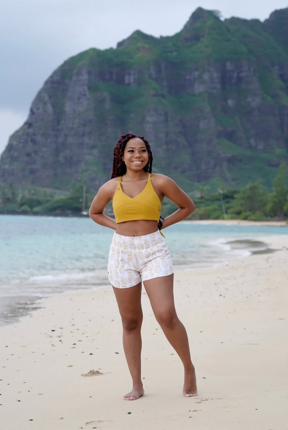 Leilani Sports Bra - Primrose (design element)