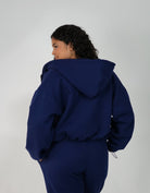 CozyCloud Jacket in the color blackberry