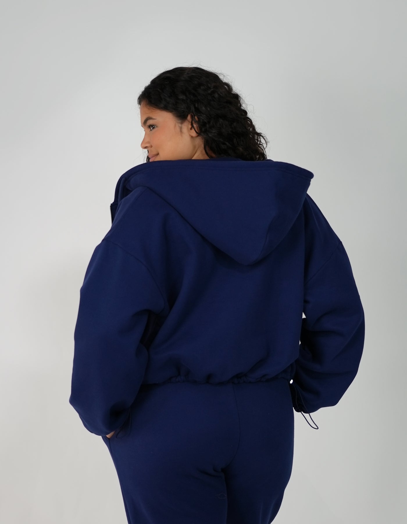 CozyCloud Jacket in the color blackberry
