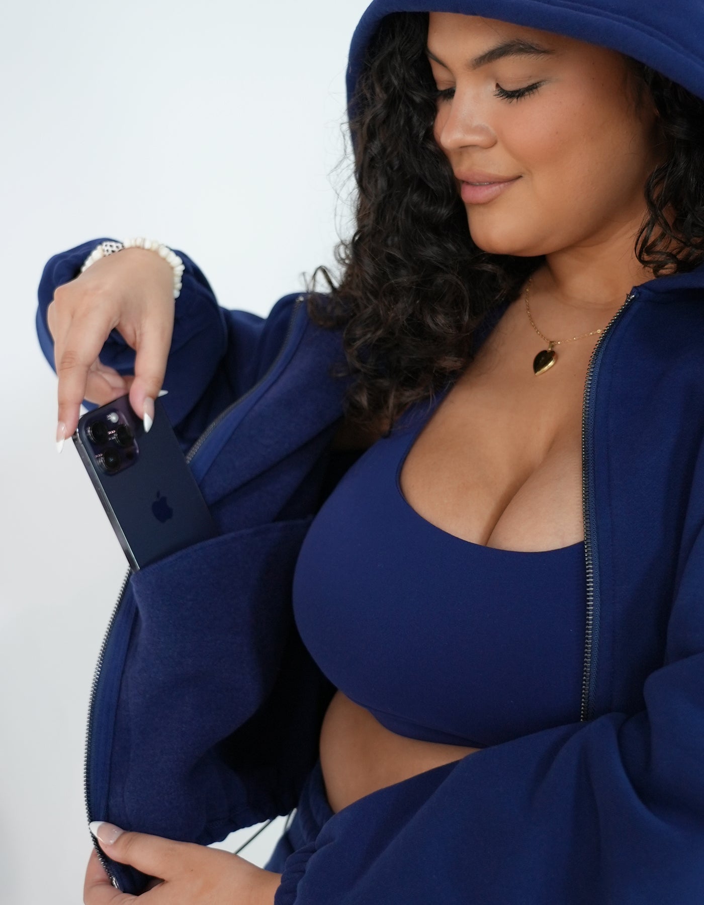 CozyCloud Jacket in the color blackberry