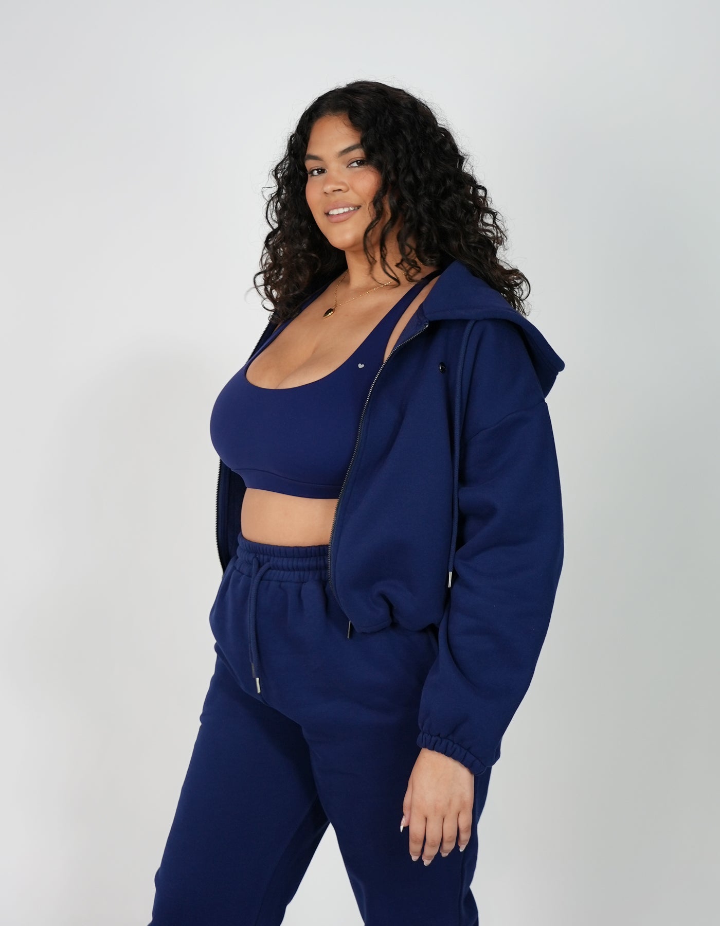 CozyCloud Jacket in the color blackberry