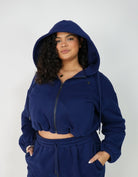 CozyCloud Jacket in the color blackberry