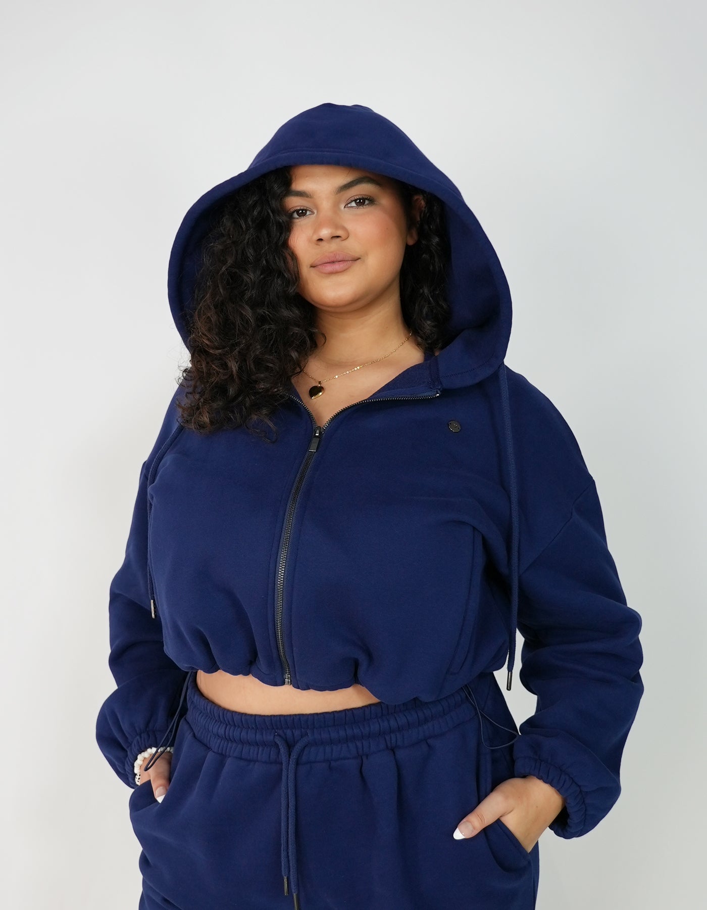 CozyCloud Jacket in the color blackberry