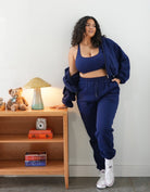 CozyCloud Joggers Blackberry & matching CozyCloud Jacket