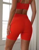 Effortless Ribbed Shorts fiery