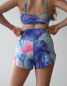 Love Fitness Breeze Runners in a beautiful vibrate watercolor print