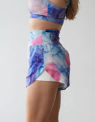 Love Fitness Breeze Runners in a beautiful vibrate watercolor print