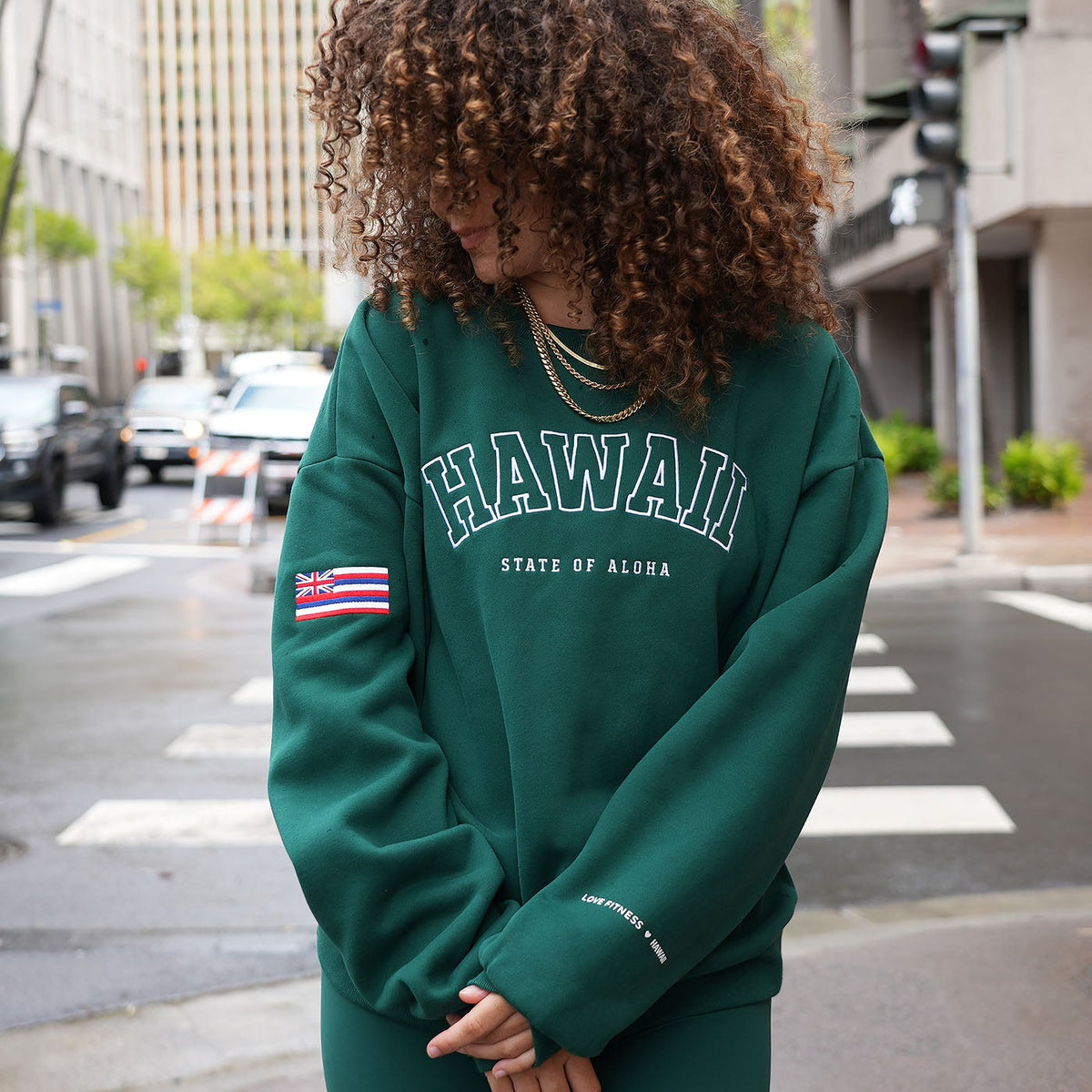 State of Aloha Sweatshirt - Evergreen