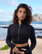 Love Fitness Impact Jacket Crop Length in black