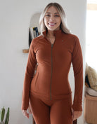 Love Fitness Impact Jacket Terracotta
