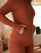 Love Fitness Impact Jacket Terracotta
