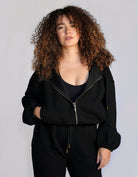 Love Fitness Phaedra Joggers in the color black. Waffle texture with pockets and drawstring to adjust the waistband.