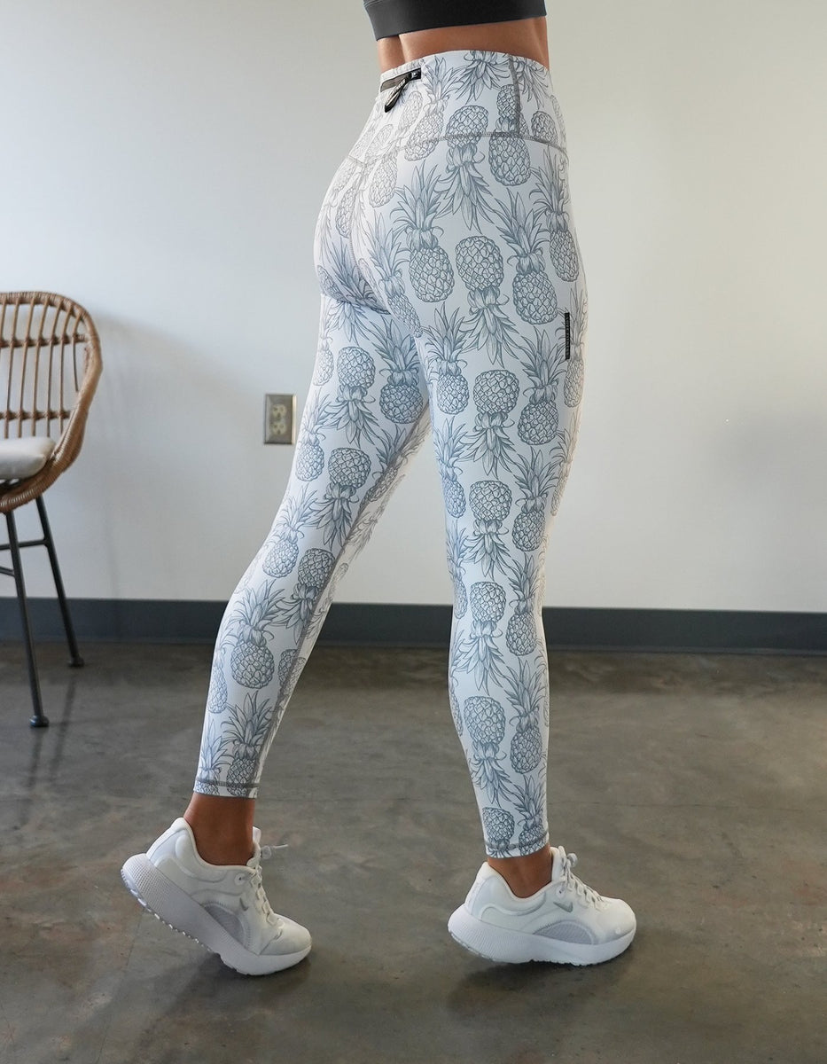 Women's Pineapple Grey Sportswear Leggings