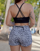 Love Fitness Leopard shorts leopard runners running shorts leopard print Hawaii