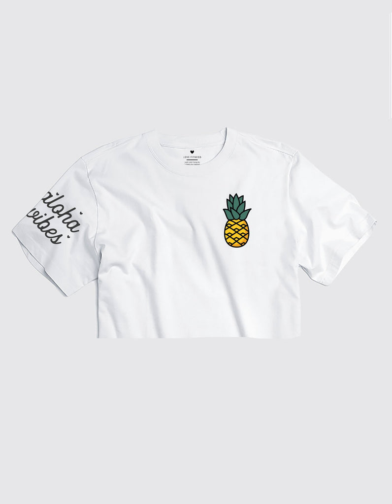 Yellow Pineapple Logo - Cropped Tee