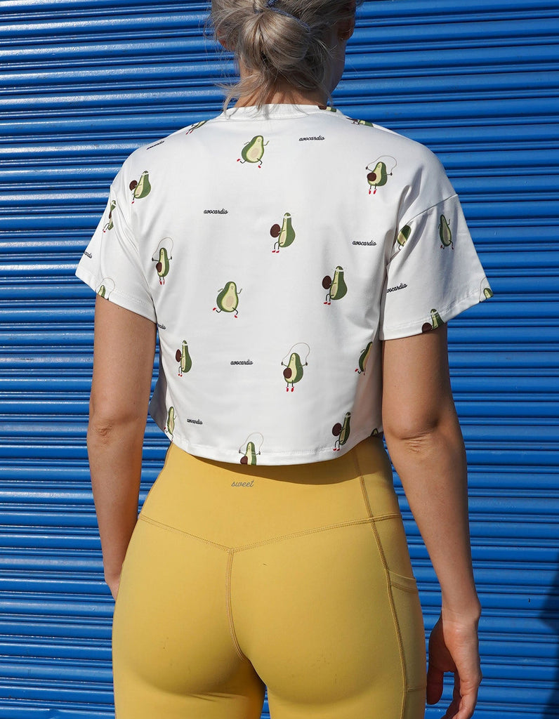 Avocardio - All Over Print Crop Top