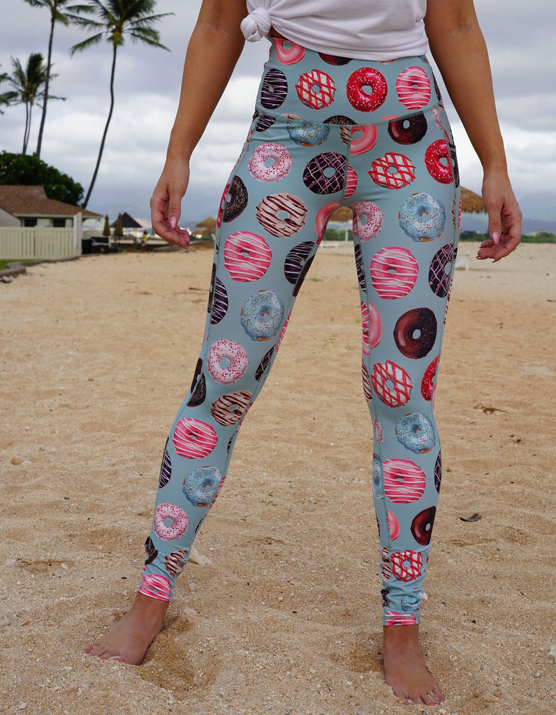 Donut Leggings - Dusty Blue