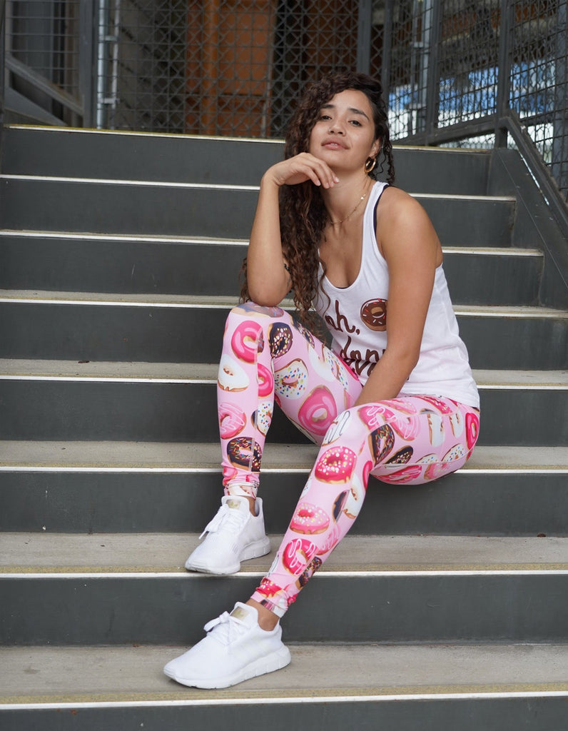 Donut Leggings - Pink