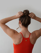 Love Fitness Moana Ribbed Crop Top Fiery