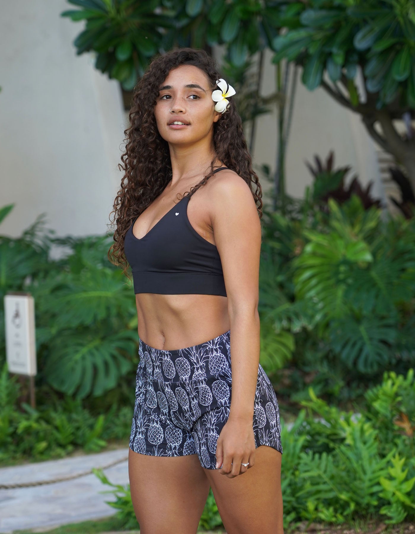 Love Fitness Apparel Black Pineapple running shorts Pineapple runners Pineapple shorts Pineapple Joggers
