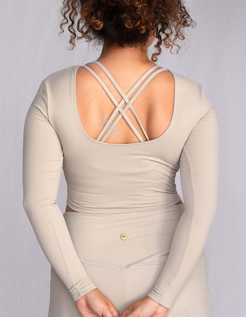 Love Fitness Edith Long Sleeve in the color stone