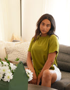 Effortless boyfriend tee guava
