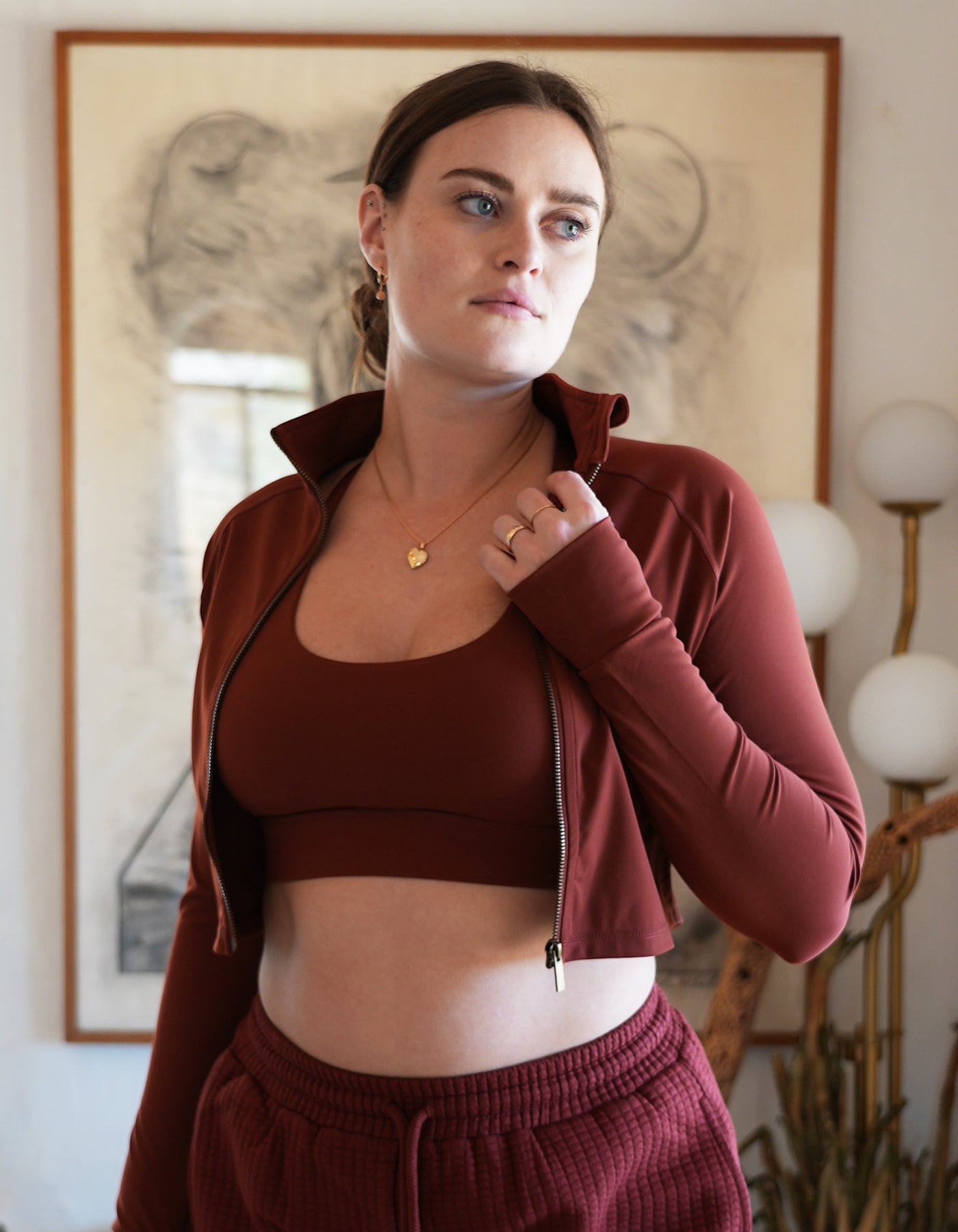 Love Fitness Impact Crop Jacket Phoenix