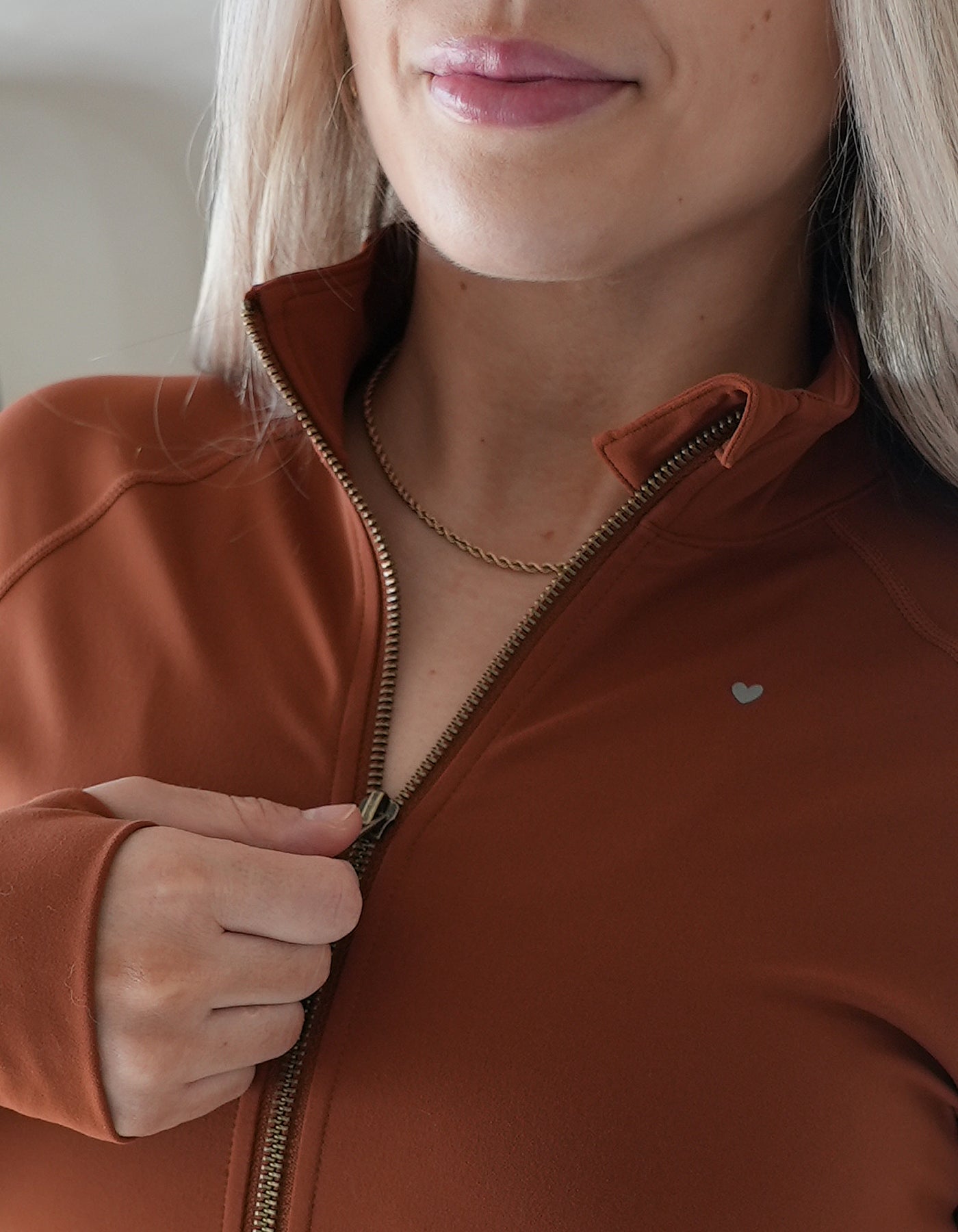 Love Fitness Impact Jacket Terracotta