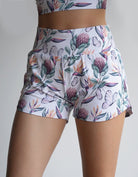 Front picture of the Island Dreams Runners with tropical prints.
