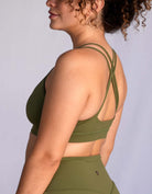 Love Fitness Johana Sports Bra Olive Green