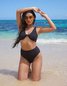 Love Fitness Kai Bikini High Tide Bottoms Black Sand