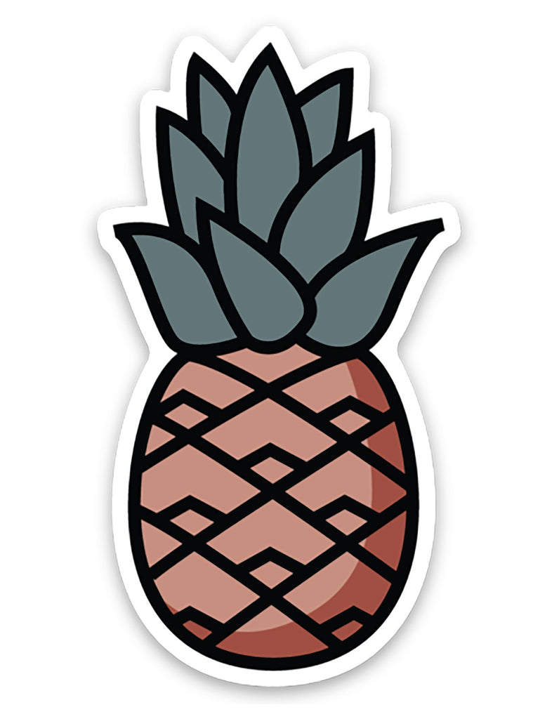 Rustic Pineapple Sticker