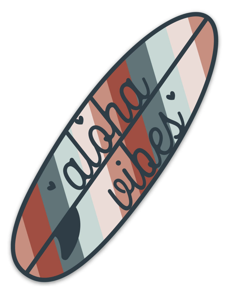 Retro Surfboard - Sticker