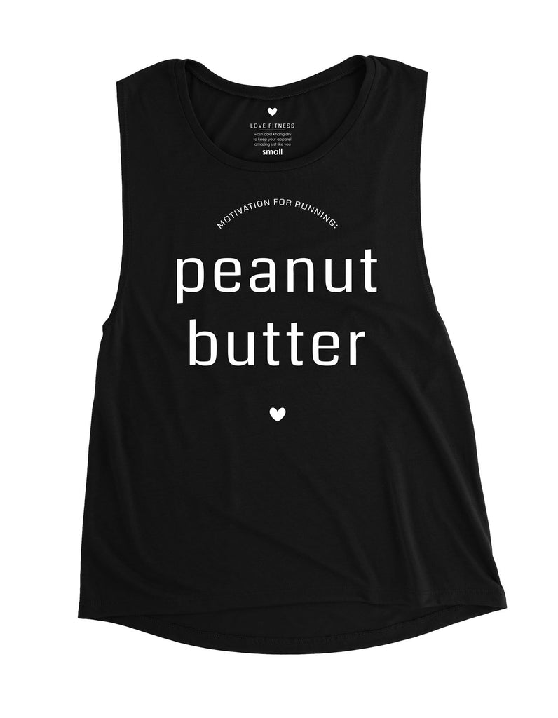 love fitness apparel motivation for running peanut butter