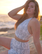 Love Fitness White Pineapple shorts running shorts spandex shorts