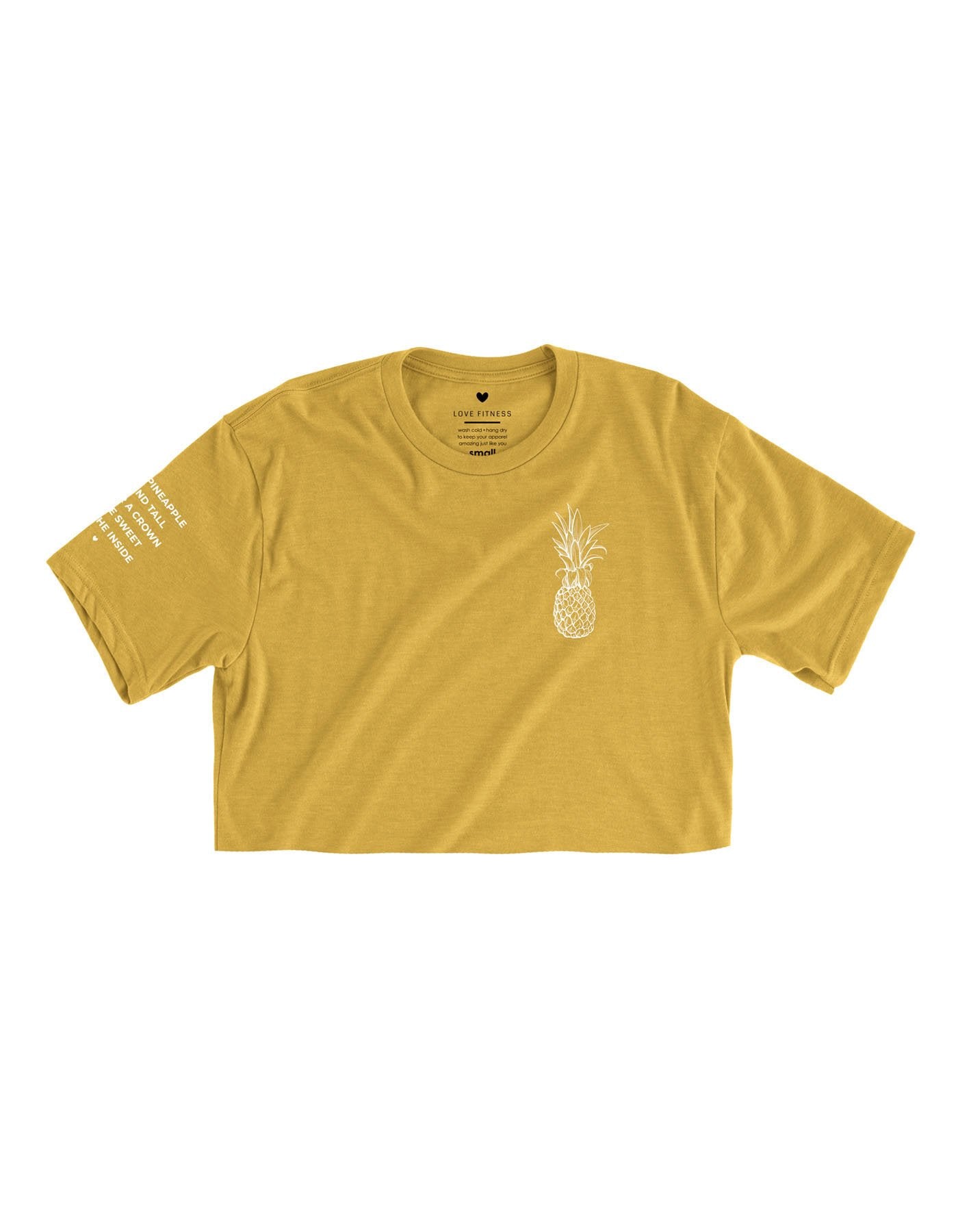 Pineapple Logo Crop Top - Honey
