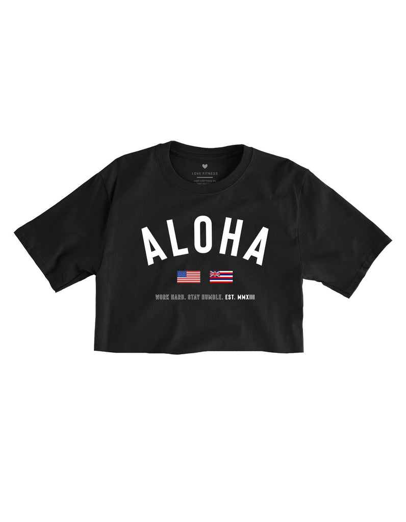 State of Aloha Cropped Tee