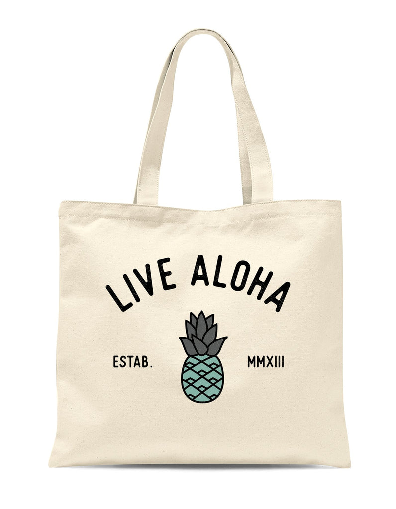 Aloha Pineapple Large Tote Bag